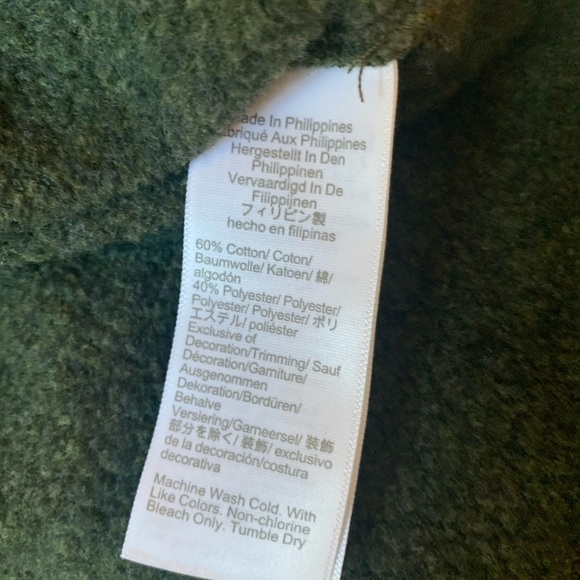 J. Crew Factory wide button collar sweatshirt - Picture 7 of 9